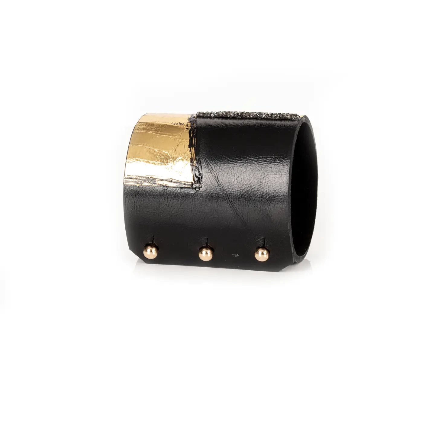 Midnight Empire Gold Panel Statement Cuff