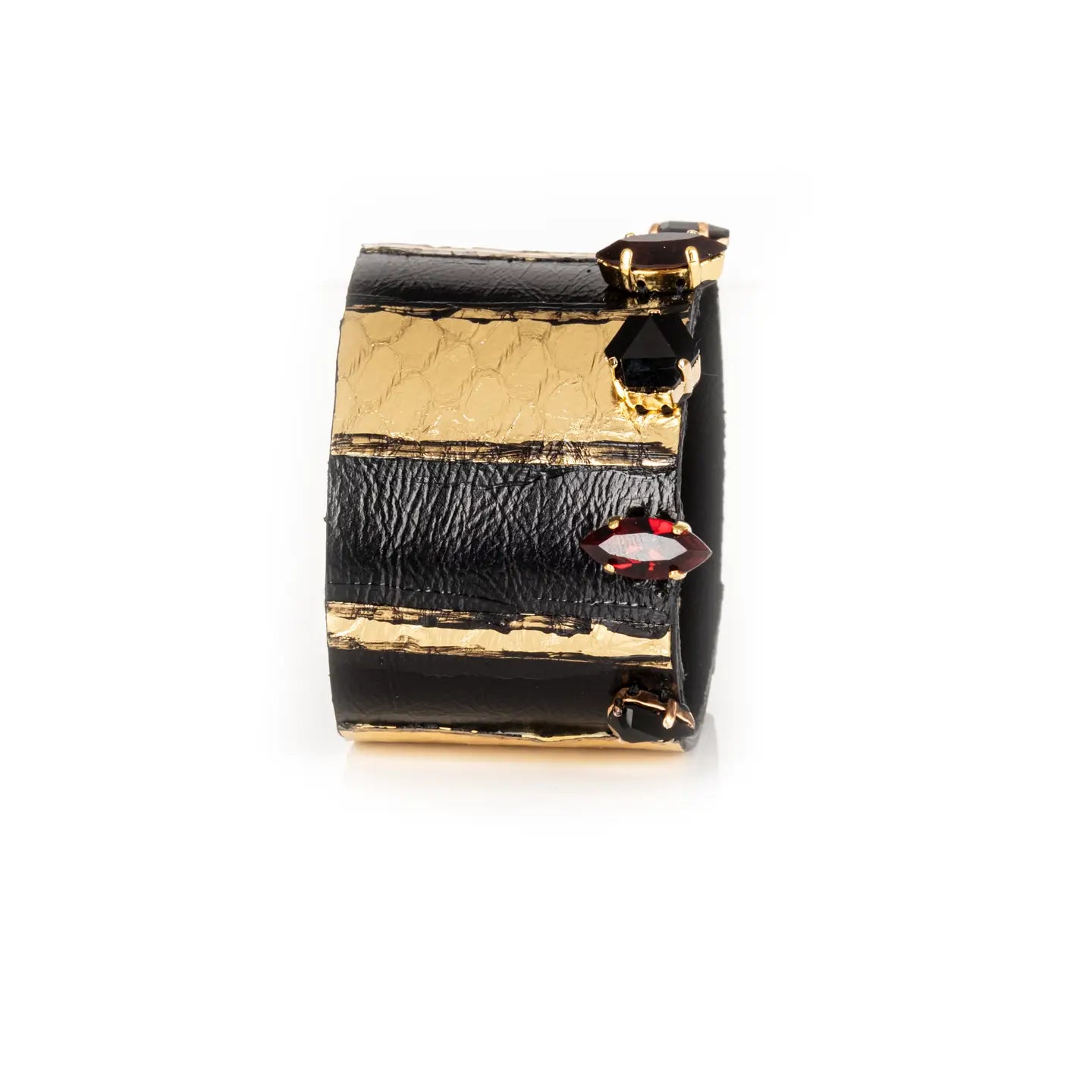 Molten Rebel Gold & Noir Statement Cuff