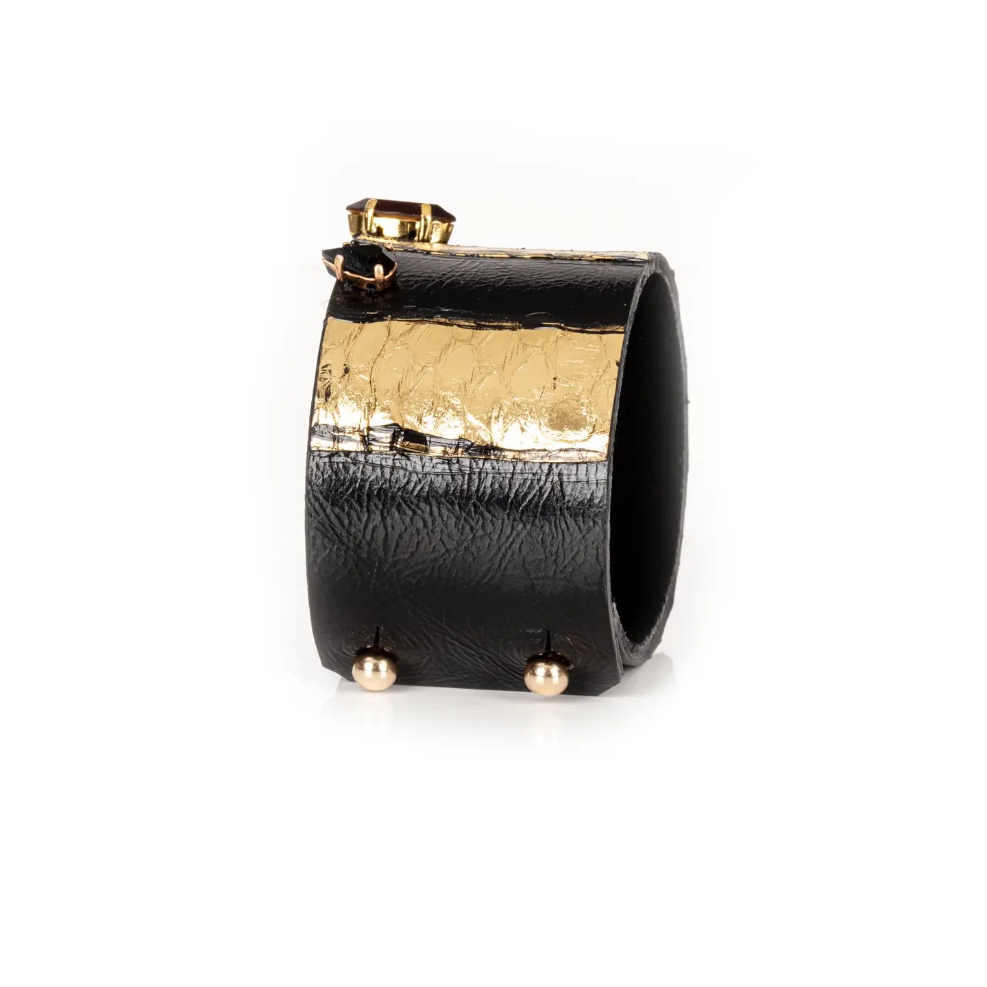 Molten Rebel Gold & Noir Statement Cuff