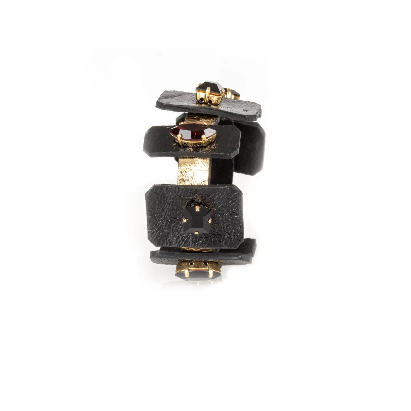 Obsidian Relic Modular Leather Cuff