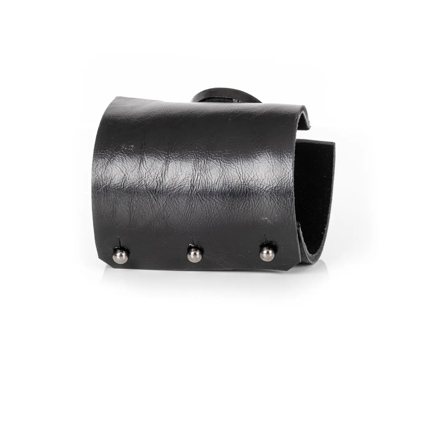 Aurora Faceted Crystal Leather Cuff Bracelet