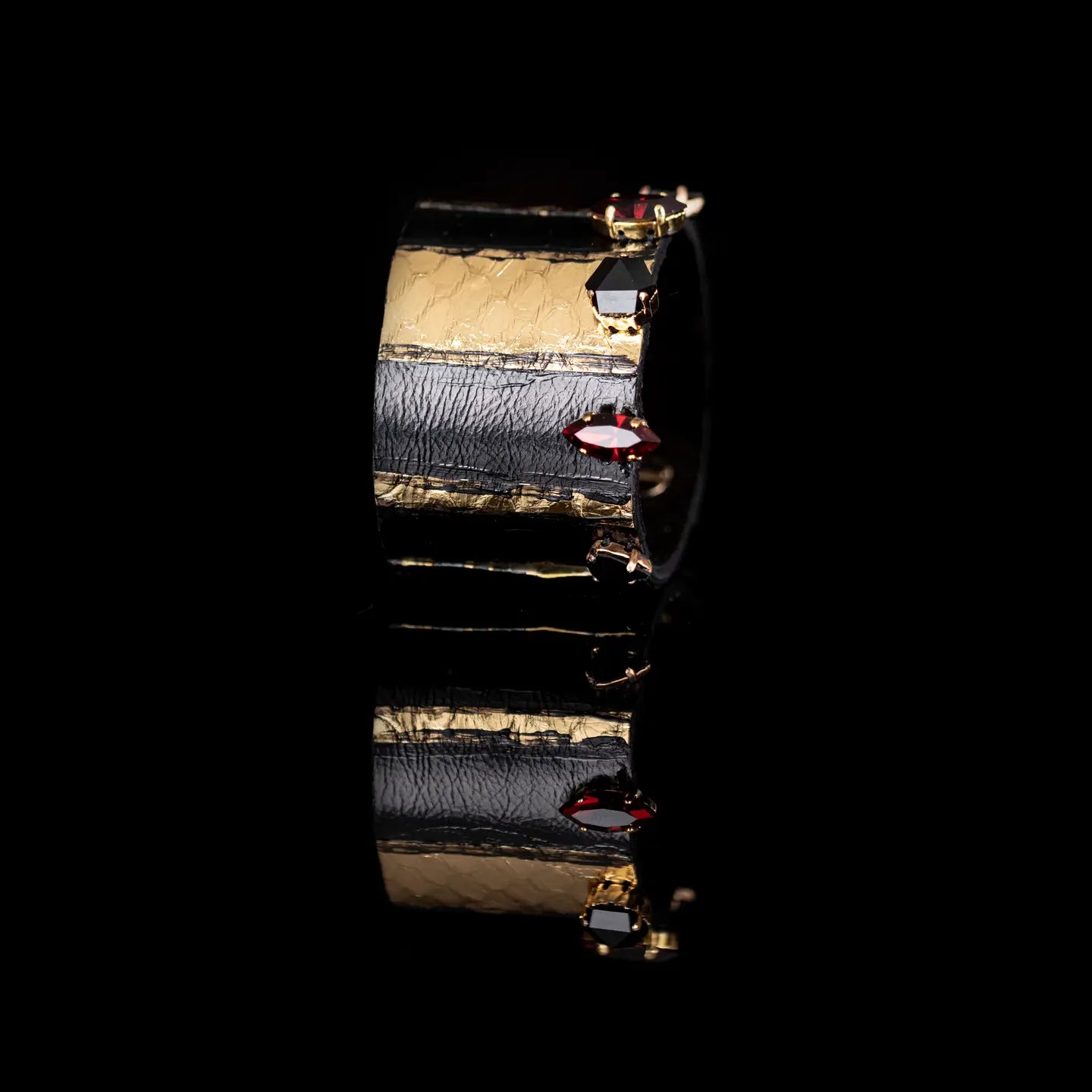 Molten Rebel Gold & Noir Statement Cuff